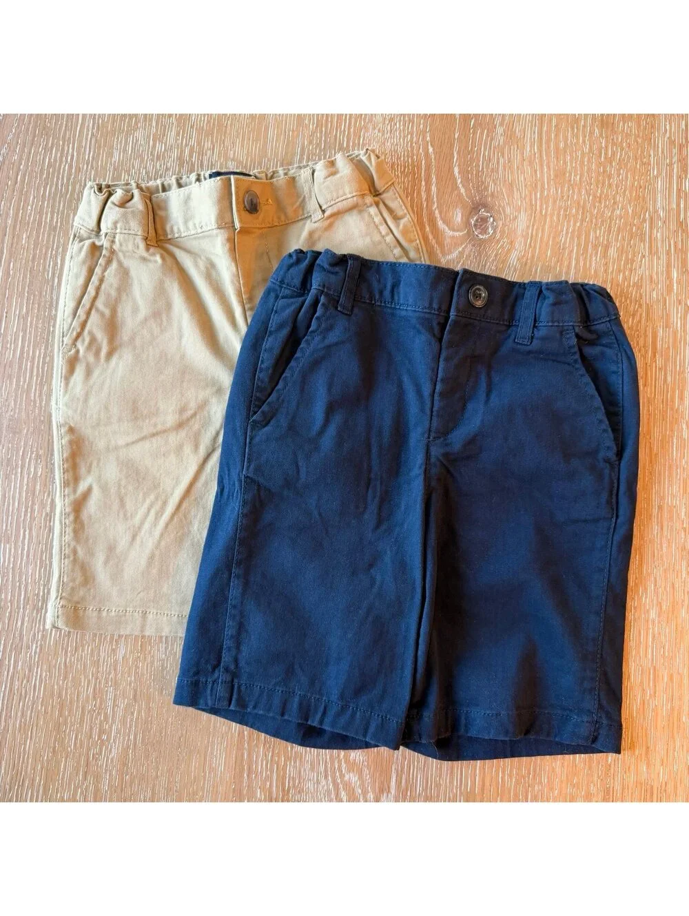 The Children’s Place Navy Blue and Khaki Shorts Bundle 5T